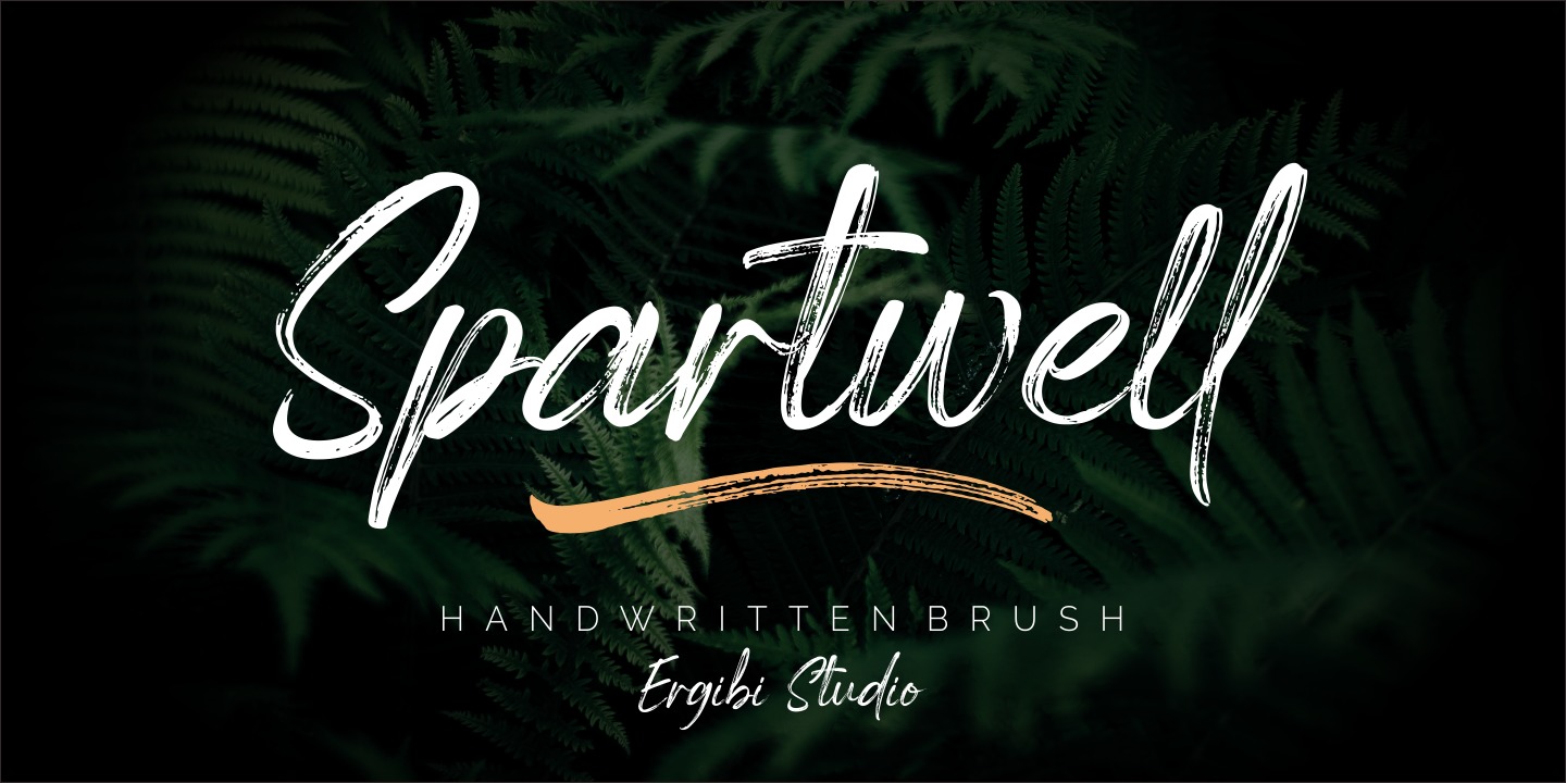 Beispiel einer Spartwell-Schriftart